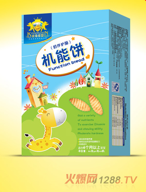 金盾爱婴奶伴护肠机能饼干