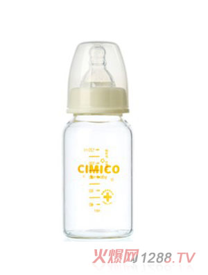 聪明星晶钻玻璃标准奶瓶120ml