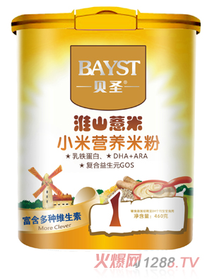 贝圣淮山薏米小米米粉1段