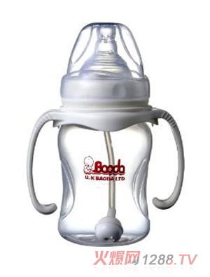 宝德环保PP奶瓶180ml白