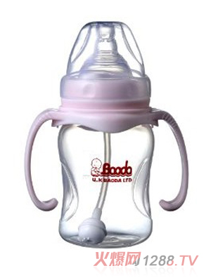 宝德环保PP奶瓶180ml粉
