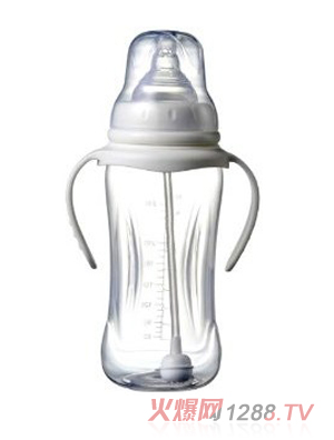 宝德环保PP奶瓶330ml白