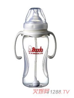 宝德三角底PP奶瓶350ml白