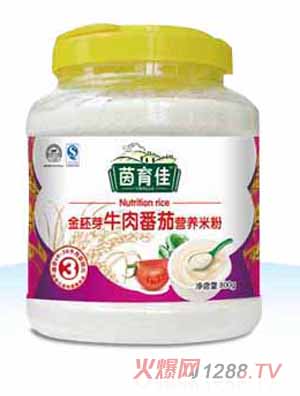 茵育佳金胚芽牛肉番茄營(yíng)養米粉