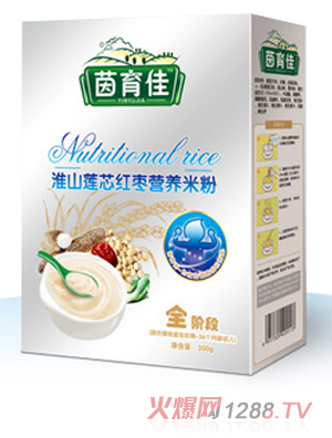 茵育佳淮山蓮心紅棗營(yíng)養米粉