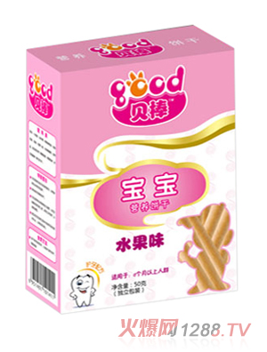 贝棒50克水果味宝宝饼干