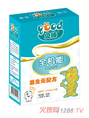 贝棒80克益生元全机能饼干