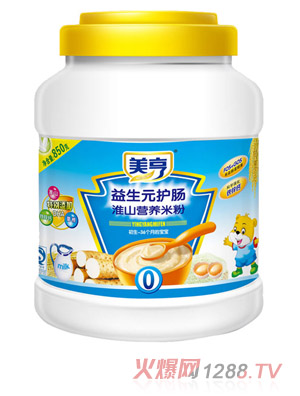 美亨850g桶裝淮山營(yíng)養米粉0段