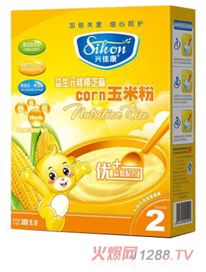 兴佳康盒装益生元核桃芝麻玉米粉2段