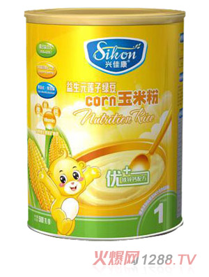 兴佳康听装益生元莲子绿豆米粉1段