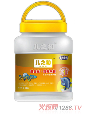 羊亲亲益生元钙铁锌营养米粉桶装750g