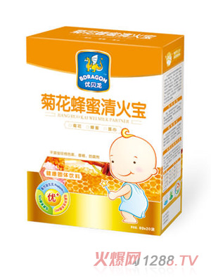 優(yōu)貝龍菊花蜂蜜清火寶