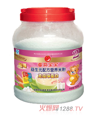 番茄宝宝益生元免疫球蛋白米粉750g