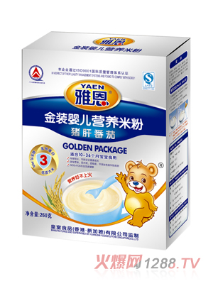 雅恩金装猪肝番茄米粉260g
