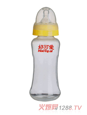好可爱300ml标口弧形奶瓶
