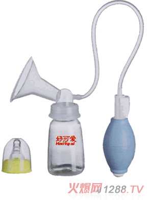 好可爱手动式带管吸奶器