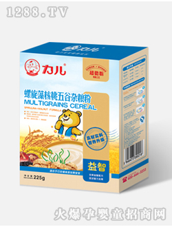 力兒螺旋藻核桃五谷雜糧粉盒裝
