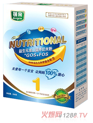 蓓亲益生元淮山奶米粉1段