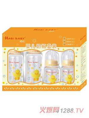 哈比PC婴儿圆形奶瓶套装
