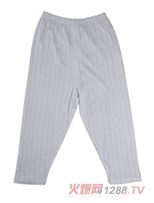 卓儿竹纤维竖条提花长裤