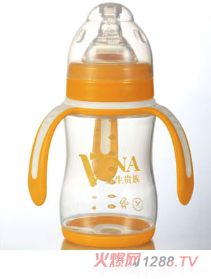 VNA金盾230ml宽口三耳两用PP奶瓶