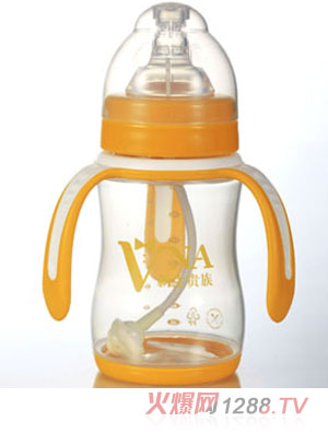 VNA金盾230ml宽口三耳PP奶瓶