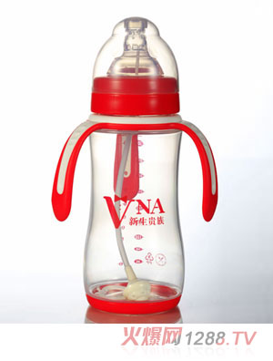 VNA金盾330ml宽口三耳两用PP奶瓶