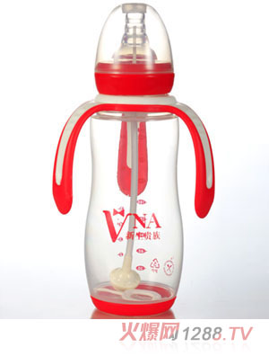 VNA红盾240ml标口三耳两用PP奶瓶