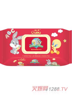 科灵清洁护肤柔湿巾80片