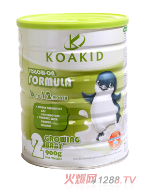 可力可丽较大婴儿奶粉特别添加5种核苷酸_婴