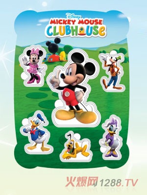 迪士尼米奇形象认知画板