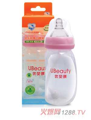 优贝琪防大肚宽口PP奶瓶
