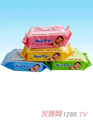 婴儿湿巾30片