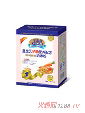 宝素力特制金装益生元护肠奶米粉