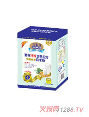 宝素力特制金装膳食纤维奶米粉