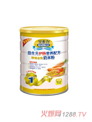 宝素力特制金装益生元护肠奶米粉罐