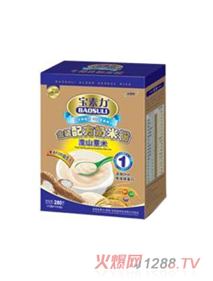 宝素力金装淮山薏米奶米粉1段