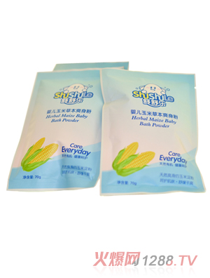 舒舒樂(lè )嬰兒玉米草本爽身粉
