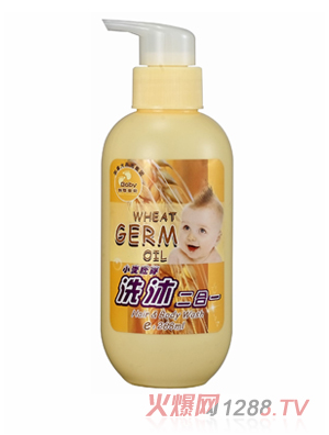 利嬰寶貝小麥洗沐浴二合一268ml