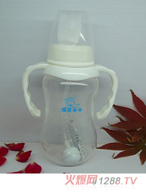 优贝牛牛升级版标口PP奶瓶180ml