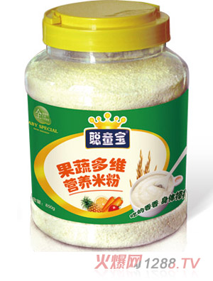 聪童宝果蔬多维营养米粉850克