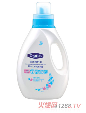 德拉斐尔婴幼儿多效呵护型柔软洗衣液1000ml
