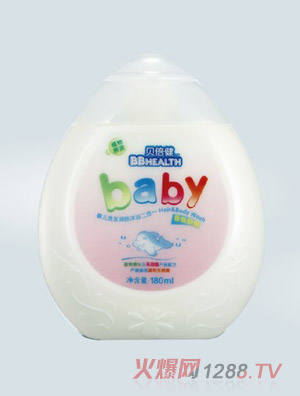 贝倍健婴儿香氛舒眠洗发润肤沐浴二合一180ml