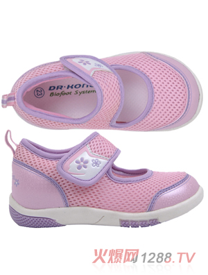江博士幼儿学步鞋粉色网鞋