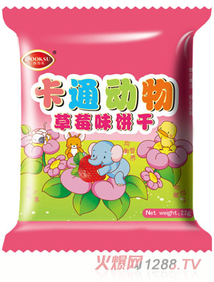 谷谷蘇卡通動(dòng)物草莓味餅干22g