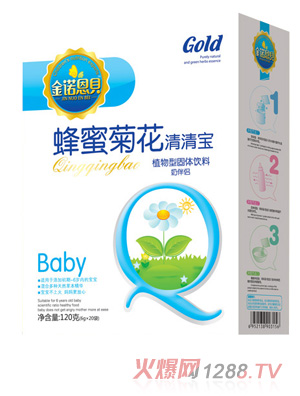 金诺恩贝蜂蜜菊花清清宝盒装