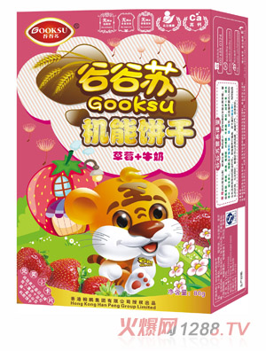 谷谷蘇草莓+牛奶機能餅干