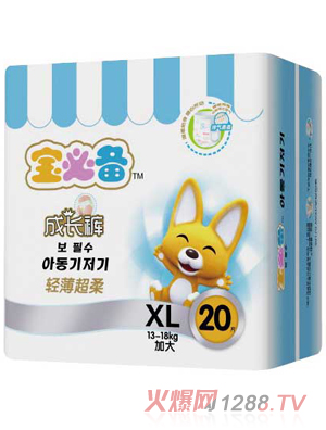 寶必備輕薄超柔成長(cháng)褲XL20片