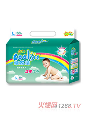 蝴蝶结立体仿布纸尿片L30