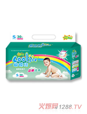 蝴蝶结立体仿布纸尿片S30